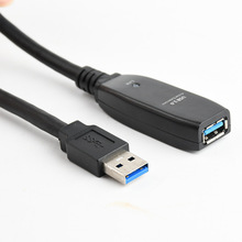 供应USB3.0公对母信号放大器延长线监控摄像头延长线U盘5米10米