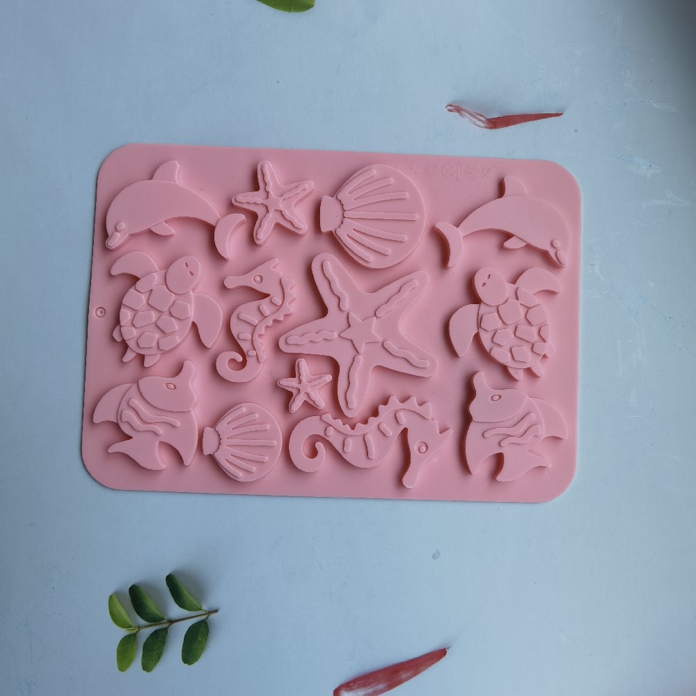 Silicone Marine Life Cake Mold DIY Chocolate Seahorse Ice Cream Jelly Pudding Soap Cake Mold