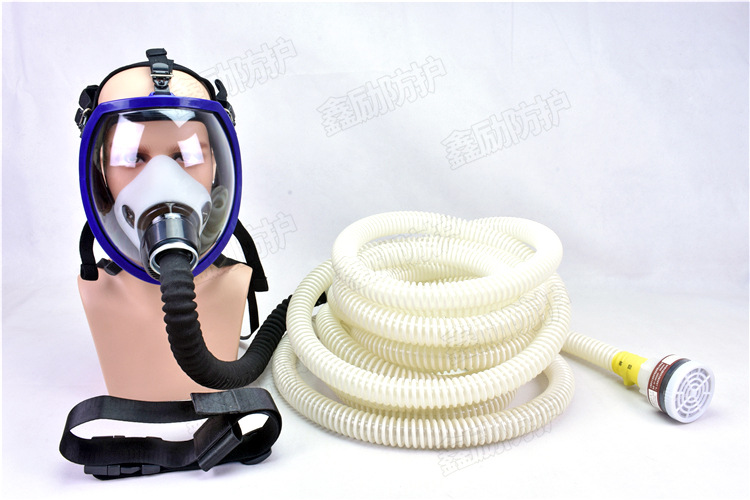 加工定制自吸式长管空气呼吸器 面罩长管式防毒面具自吸式呼吸器