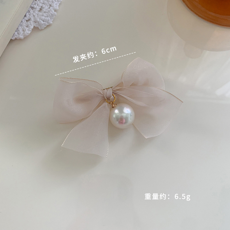 New Fabric Craft Metal Updo Hairpin Minimalistic Temperamental U-Shaped Updo Bow Hair Clasp Bun Hairpin Pin