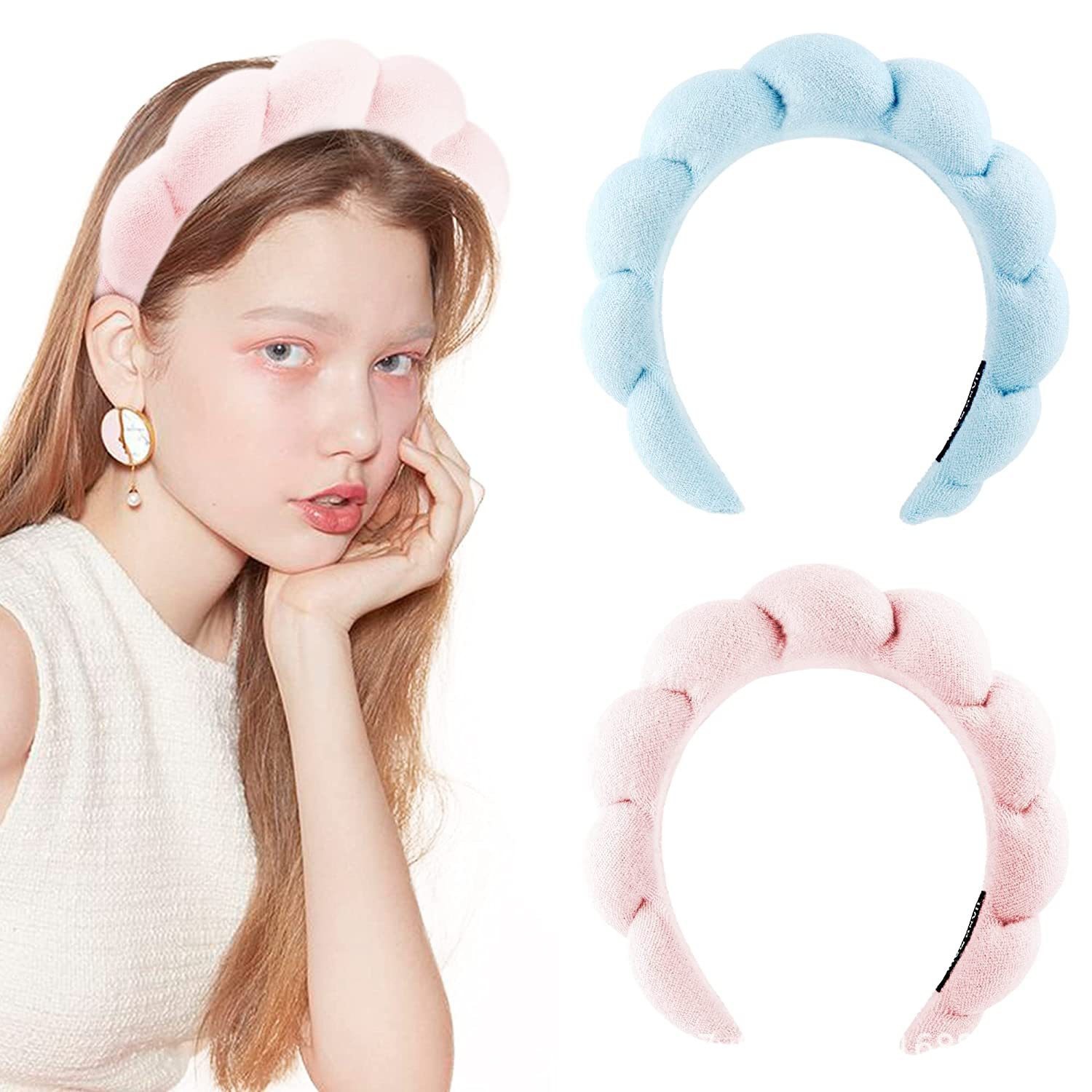 Amazon Cross-Border Hot Twist Sponge Headband Wholesale Girls High Sense Towel Cloth High Skull Top Hair Accessories Headband