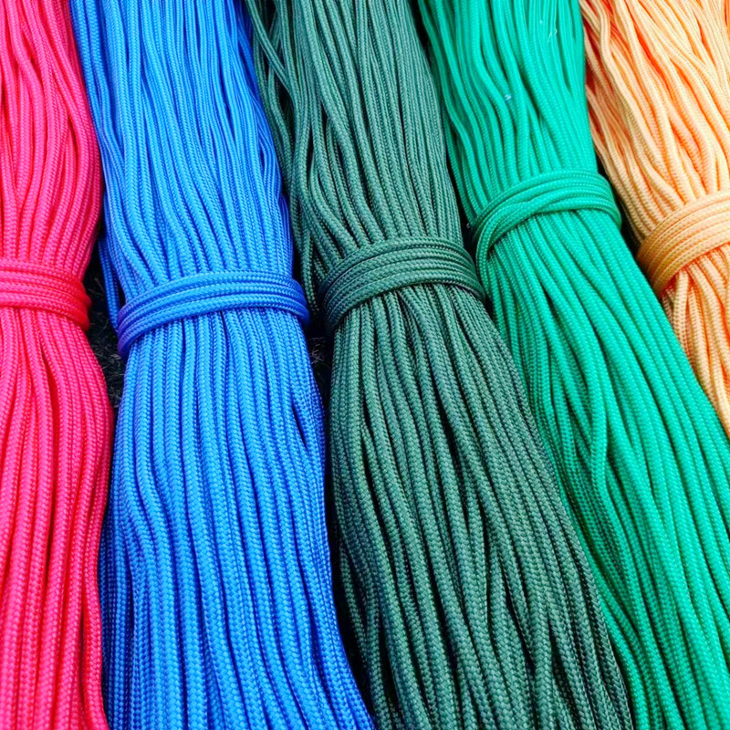 耐磨涤纶编织绳7mm粗绳子尼龙绳晒被手工编织拉绳货车绑绳捆绑绳