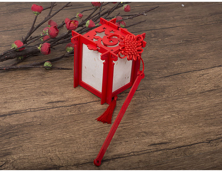 古风汉服灯笼创意diy手工材料包花草纸灯节日装饰中秋元宵节宫灯