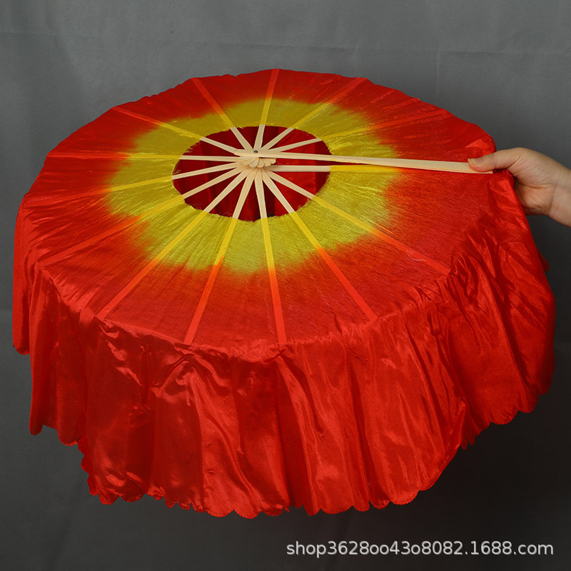 微山湖圆扇360度雨中花舞蹈扇子跳舞扇子道具双面扇古典舞扇