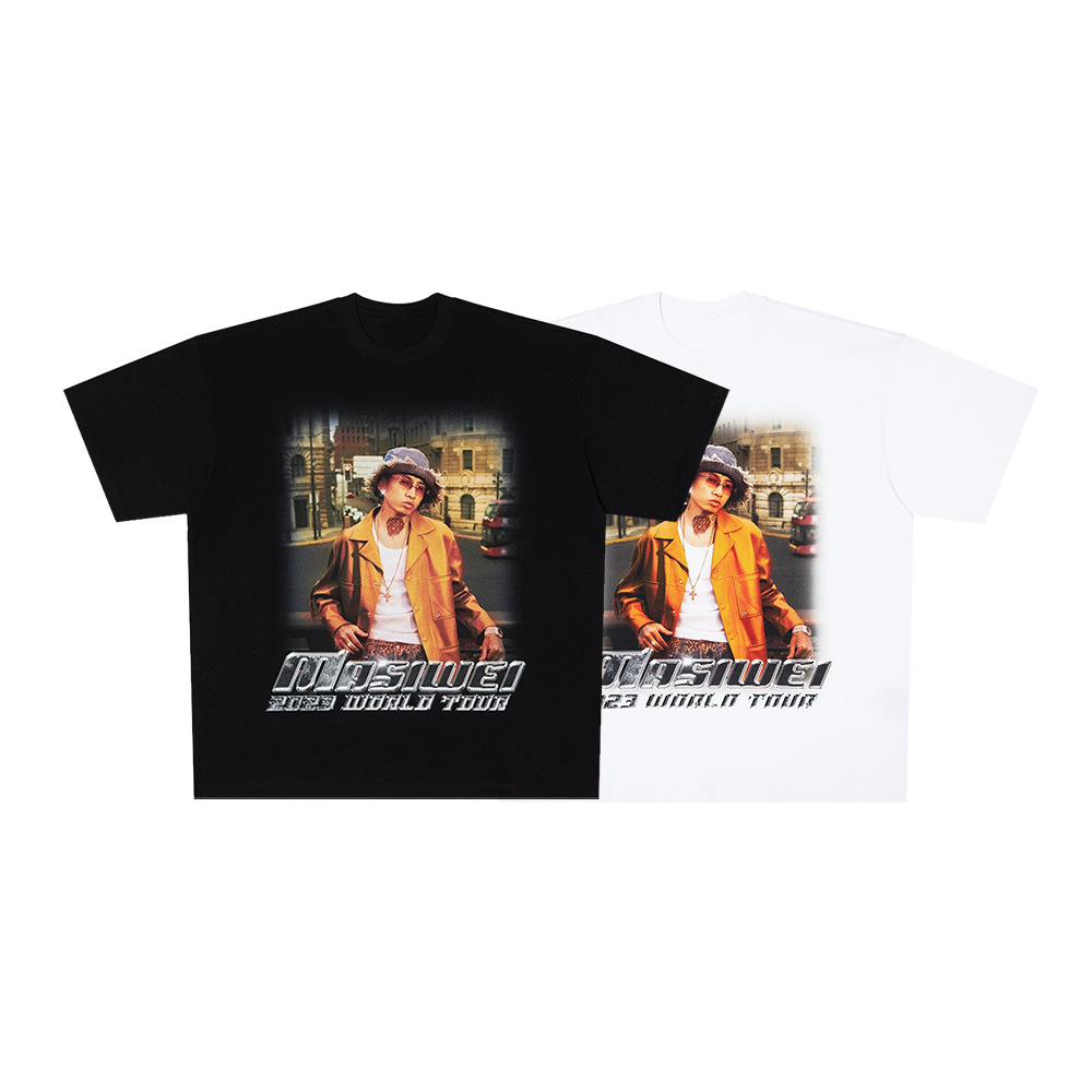 afgk短袖新款马思唯巡演周边tee情侣男女同款ins说唱风潮牌t恤24s