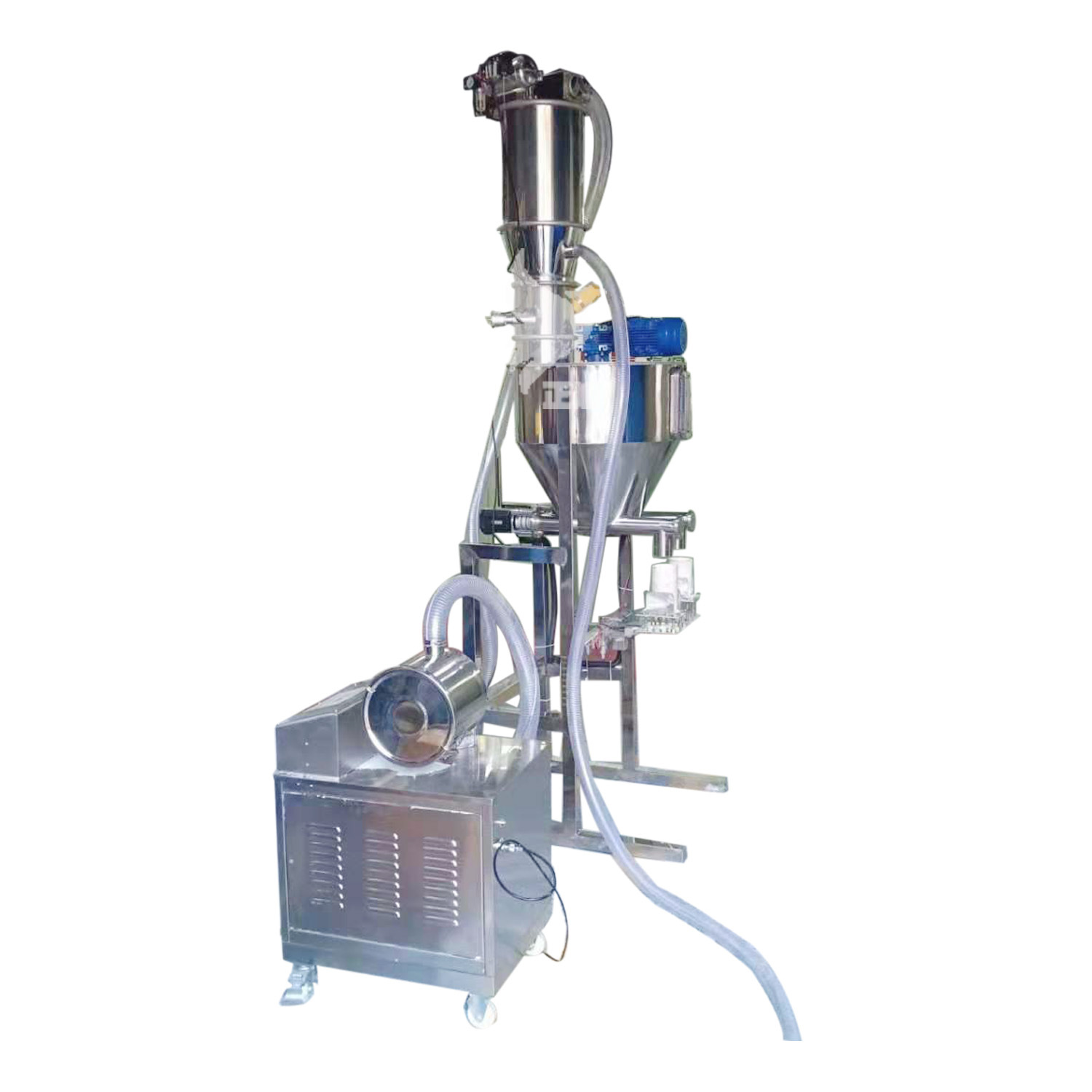 新型多功能斗士输送机吊式圆盘给料气动真空粉末上料机无尘投料站