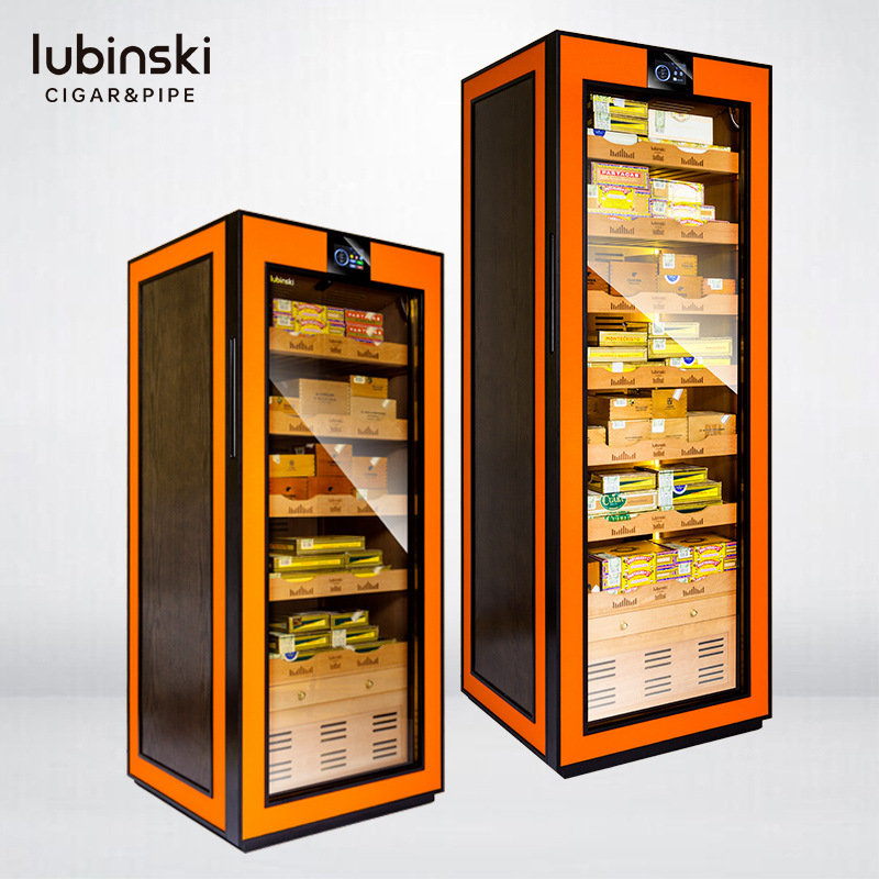 鲁宾斯基雪茄柜恒温恒湿wifi控制触屏密码锁 lubinski电子雪茄柜