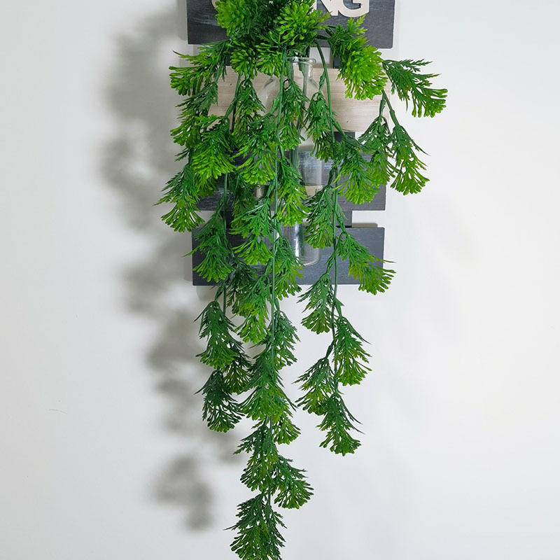 厂家现货批发仿真藤条铁指兰壁挂植物假叶条装饰喷色配墙材植物