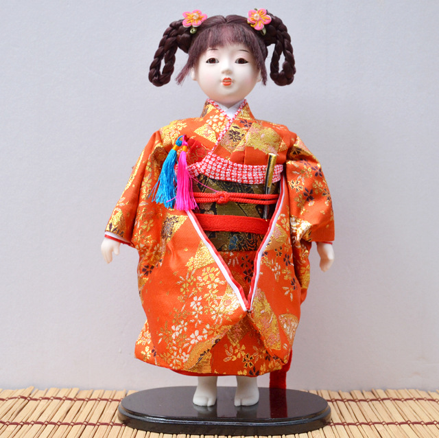 日式工艺日本市松人形五月人形日本人偶娃娃节日创意礼品装饰摆件