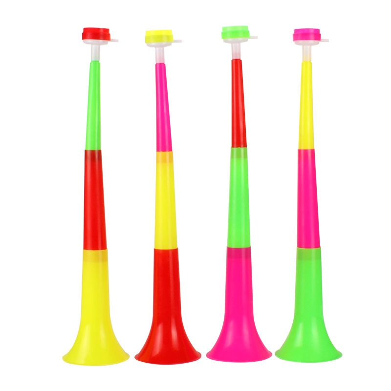 Factory Direct Sales Three-Section Large Telescopic Speaker 60cm Vuvuzela Fans Speaker World Cup Cheering Loudspeaker