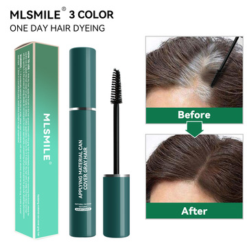跨境专供一次性染发笔遮盖白发补色刷黑发棒不刺激临时染发剂批发