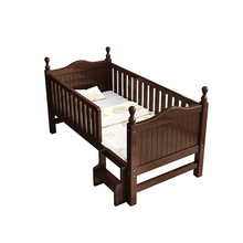 5ZV7批发榉木儿童拼接床婴儿小床拼大床加宽男女孩宝宝床边床加床