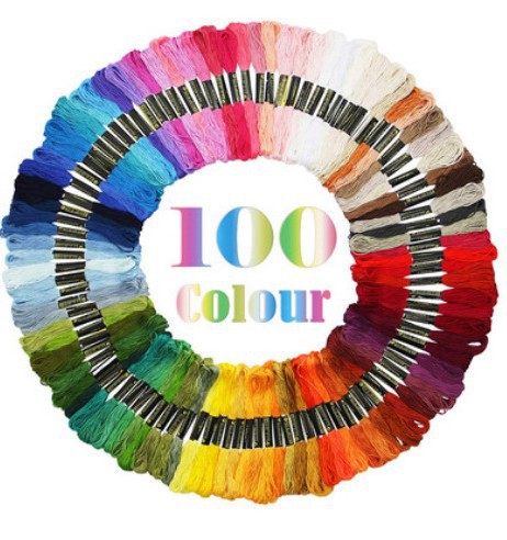 Cross Stitch Thread 50 Colors 100 Colors