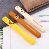 travel Portable toothbrush toothbrush Storage box lovely Cartoon Easily bear Toothbrush Wash and rinse Teeth with box