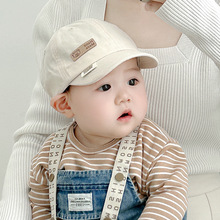 婴儿帽子春秋季薄款小月龄鸭舌帽可调节男女宝儿童遮阳防晒棒球帽