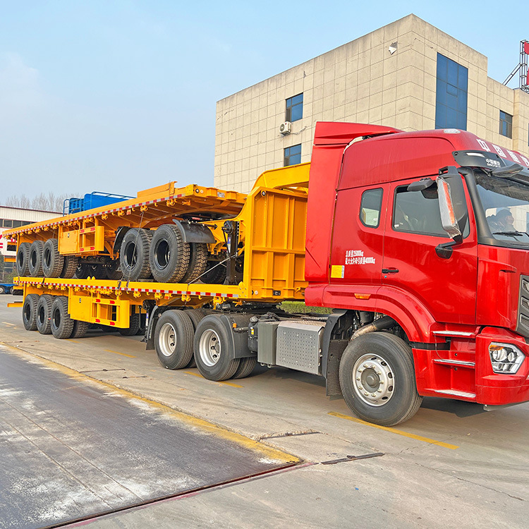狼狈集装箱运输半挂车 狼狈式半挂车 狼狈式自卸全挂半挂车