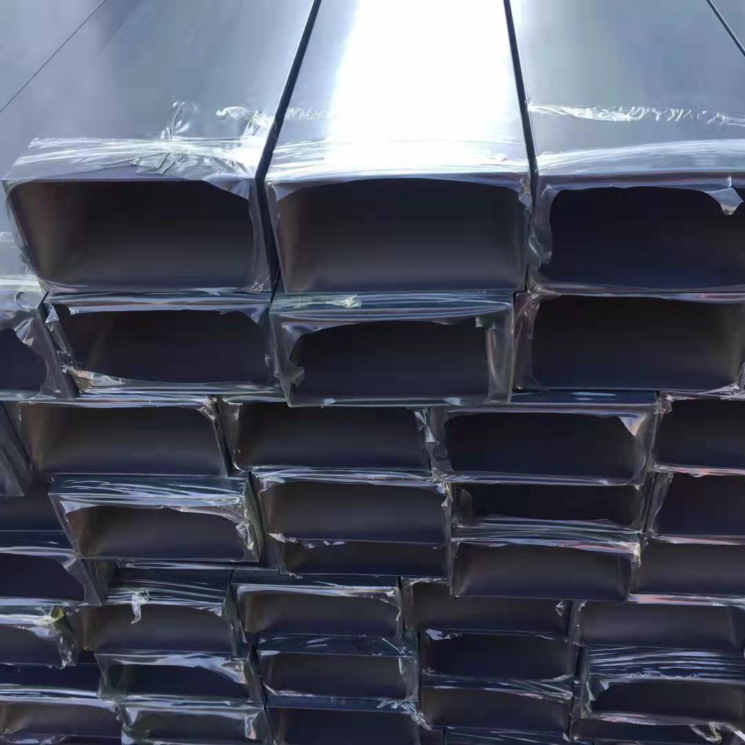 深灰色铝方管 娱乐场所 柜台 门框店面立柱 阳光房专用铝合金管材