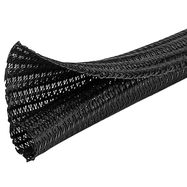 专用自卷式编织套管阻燃耐磨编织网管包线管电线保护套管线束厂家