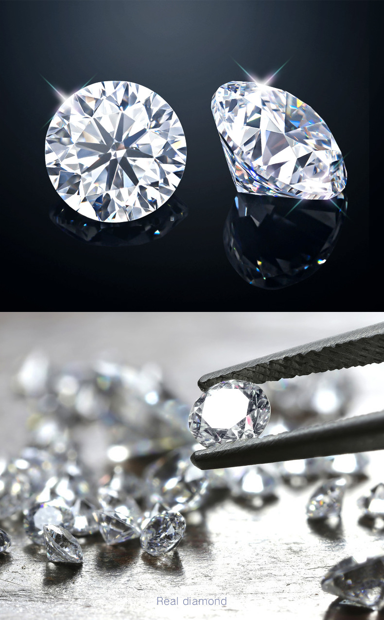 人工实验室培育金刚石钻石cvd/hpht30分-80分人造首饰裸钻批发