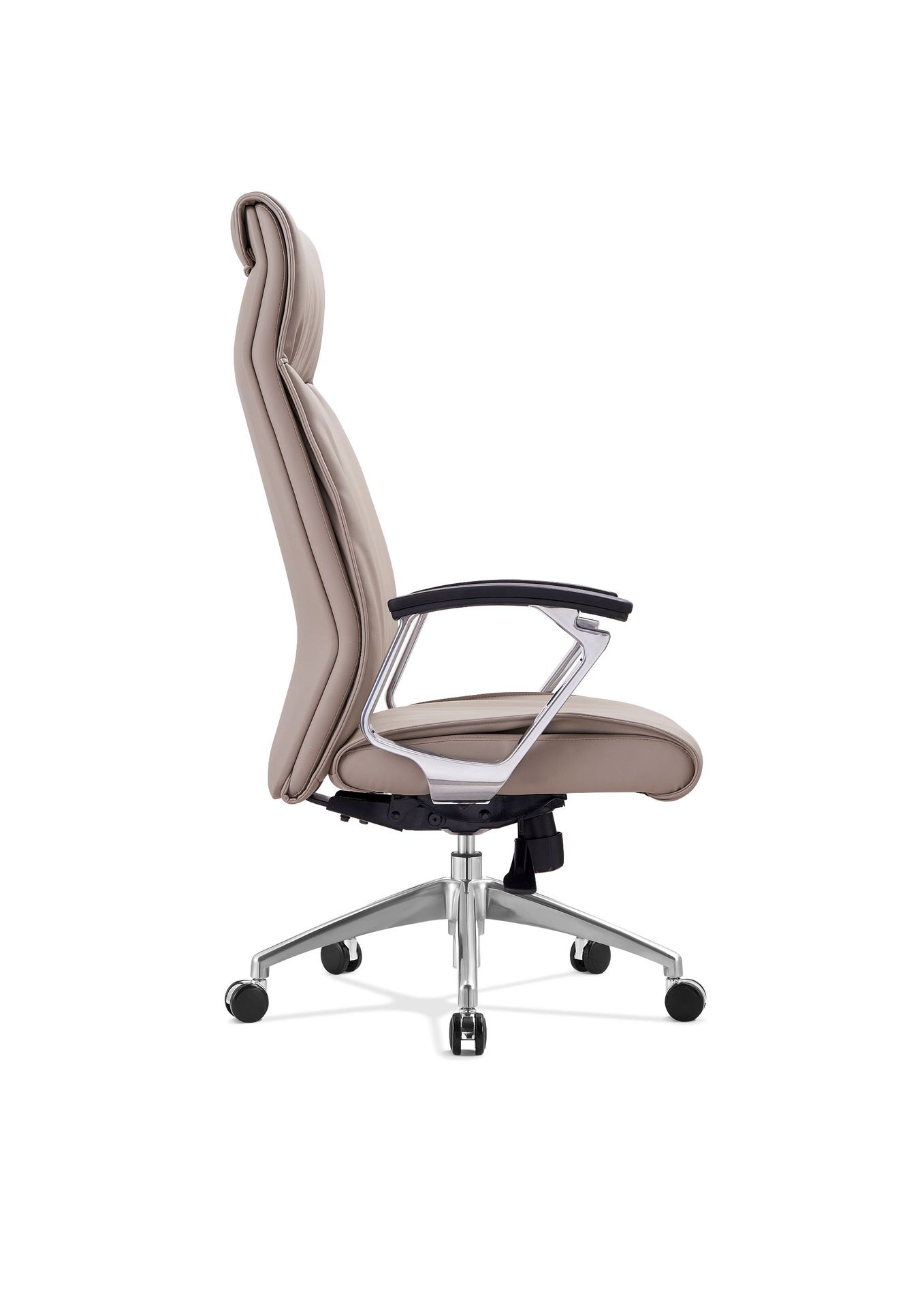 现代简约老板椅塑料面扶手多功能办公椅高端班椅商务办公室接待椅