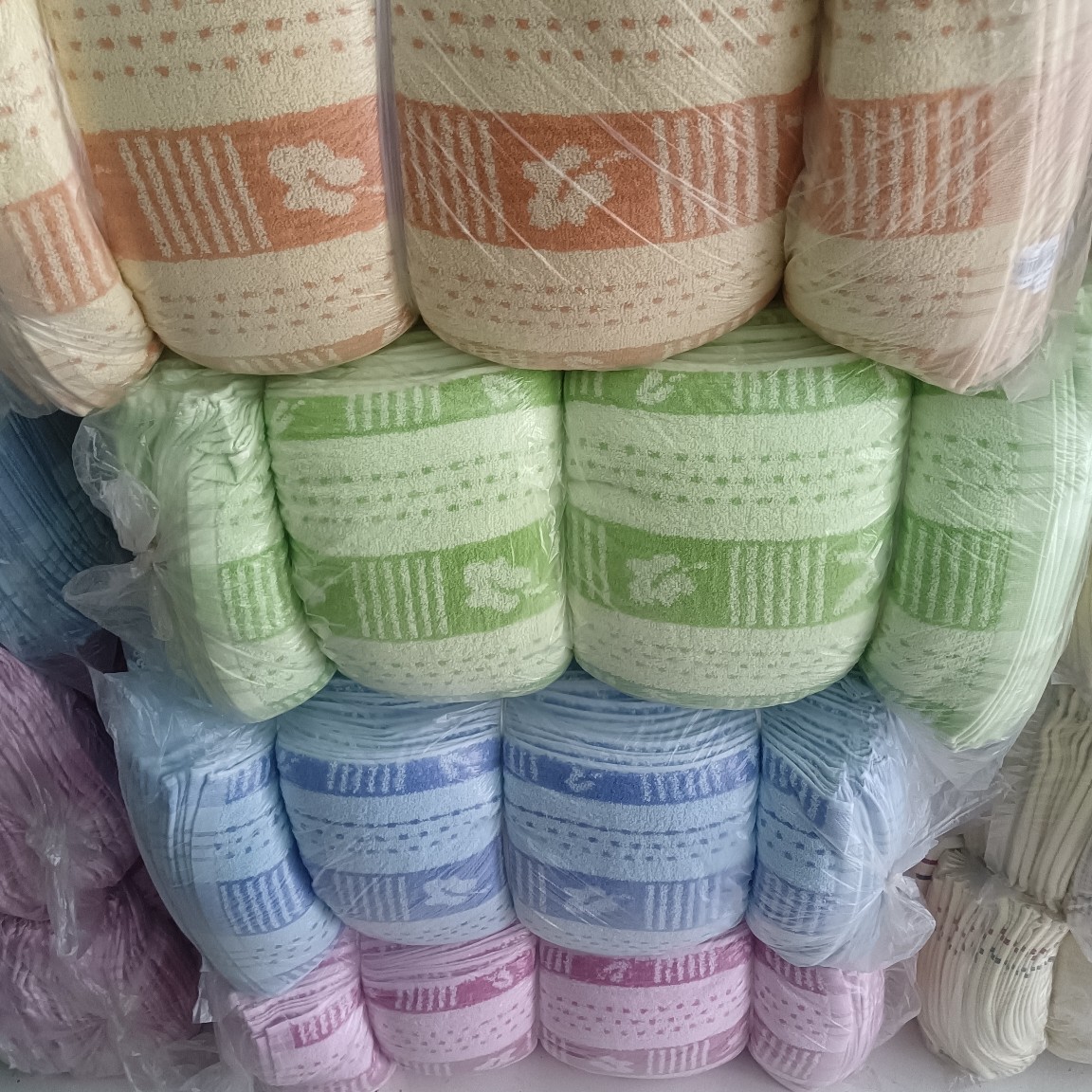 10元3条毛巾批发 地摊促销毛巾 100克弱捻纱毛巾 便宜尾货毛巾