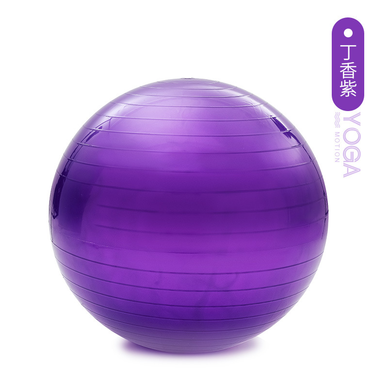 Factory Direct Sales Thickened Explosion-Proof Glossy Yoga Ball Sports Fitness Ball Cross-Border Inflatable Balance Pvc Yoga Ball