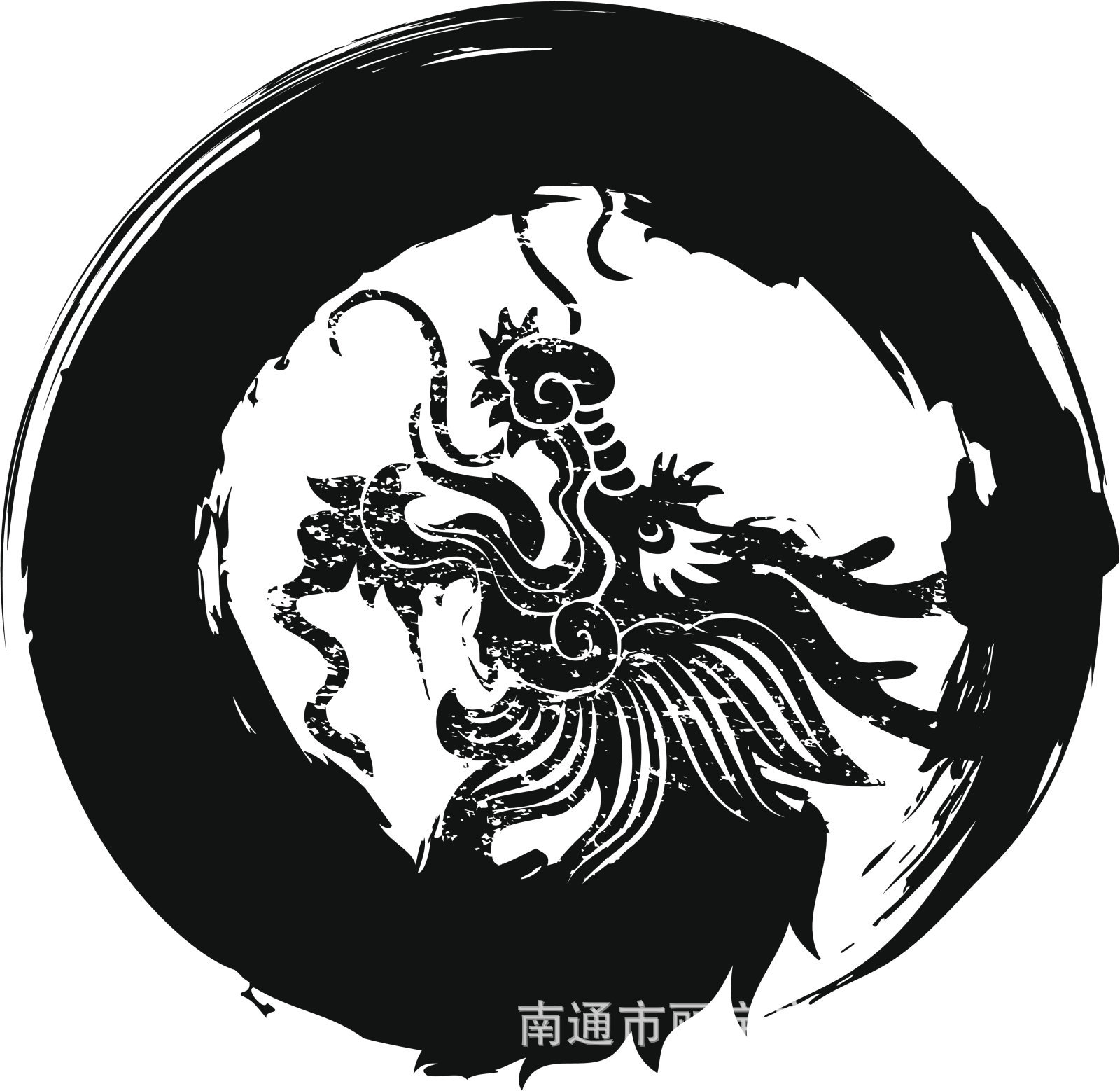 中国风龙图腾 图案自粘可移除pvc墙贴 车贴 门贴 贴纸 马桶贴