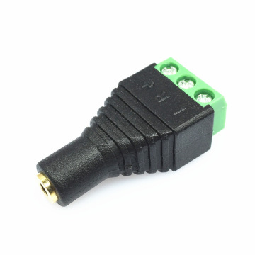 免焊dc接头公母 2.5mm双声道耳机插头后端螺丝接线 aux免焊转接头