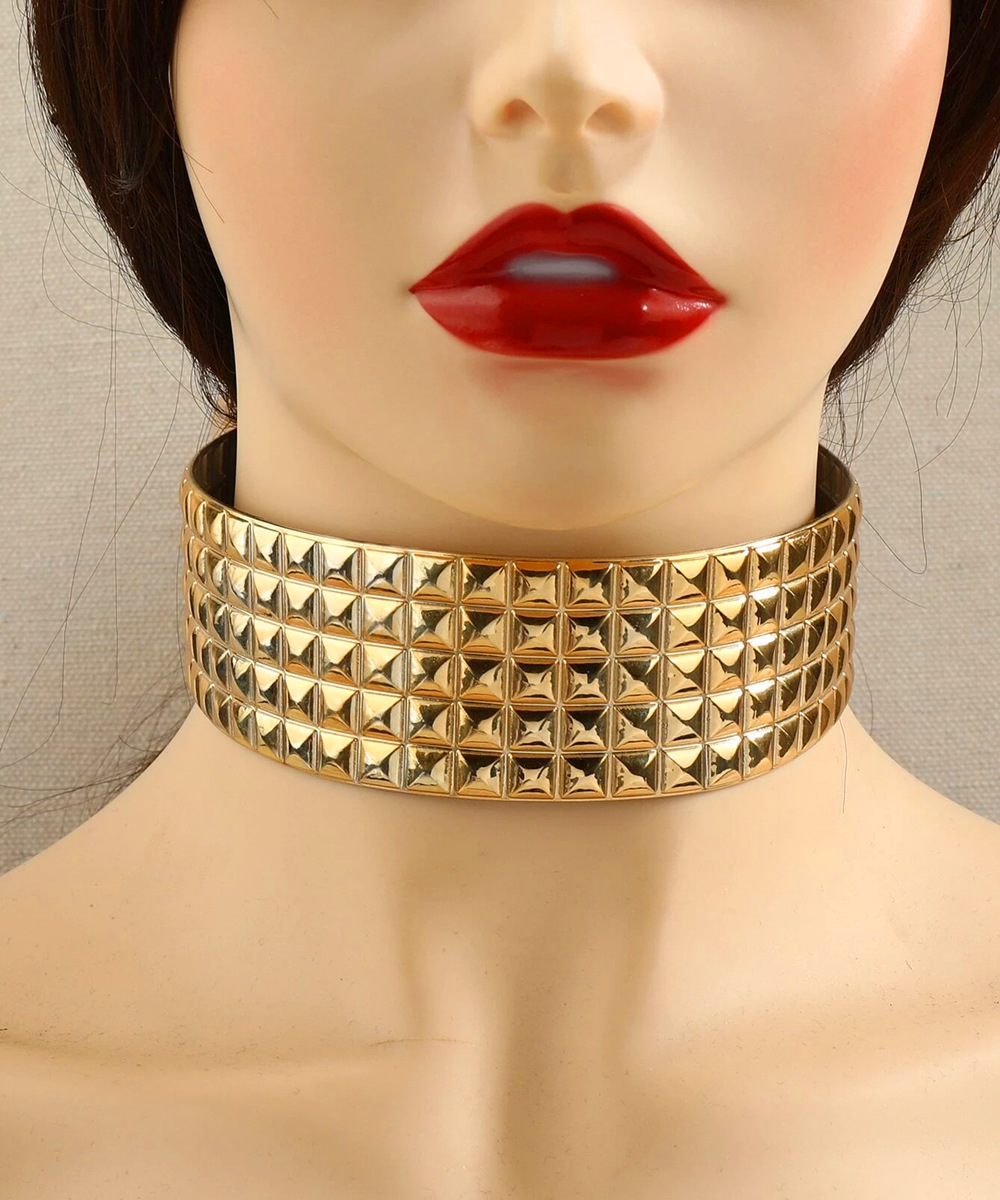 非洲新娘项链三件套 欧美镶钻项圈套装颈圈饰品 choker suit-阿里巴巴