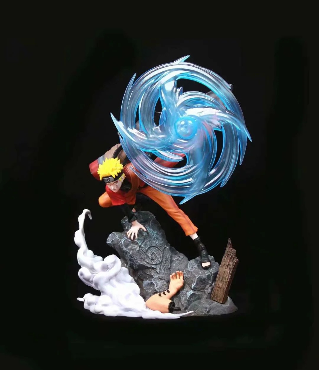 火影 漩涡鸣人 仙人鸣人 超大螺旋丸 场景 雕像 模型盒装手办