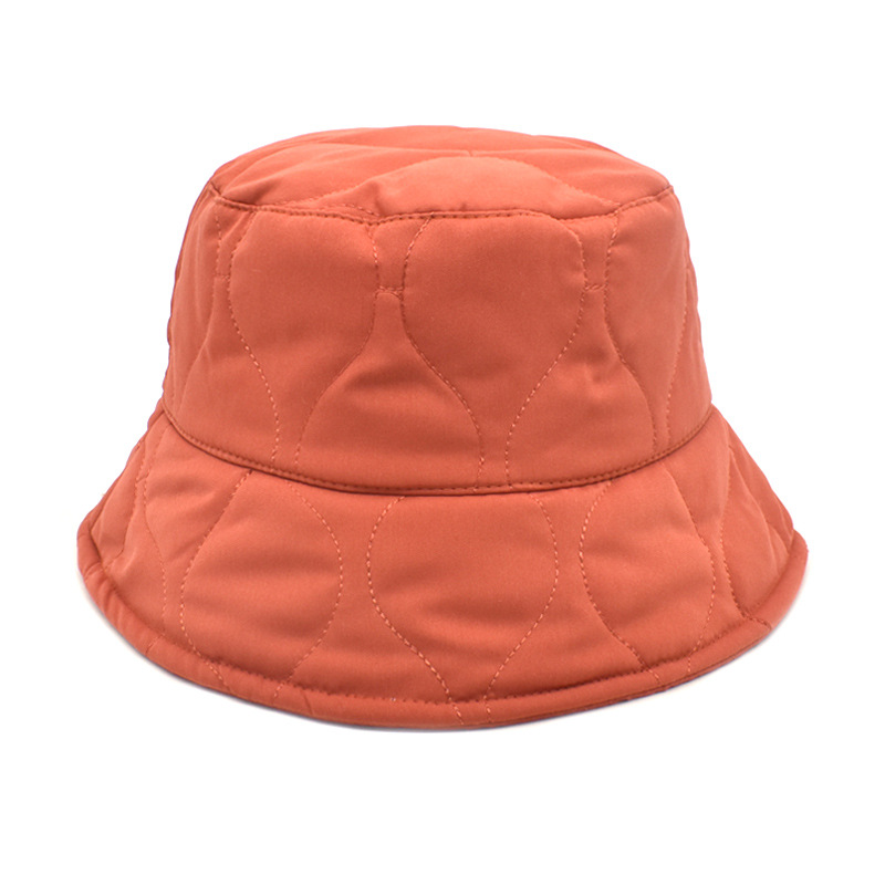 Amazon Winter Women's New Thickened Bucket Hat Women's Korean Style Pure Color All-Matching Bucket Hat Trendy Internet Red Fashion Warm Hat