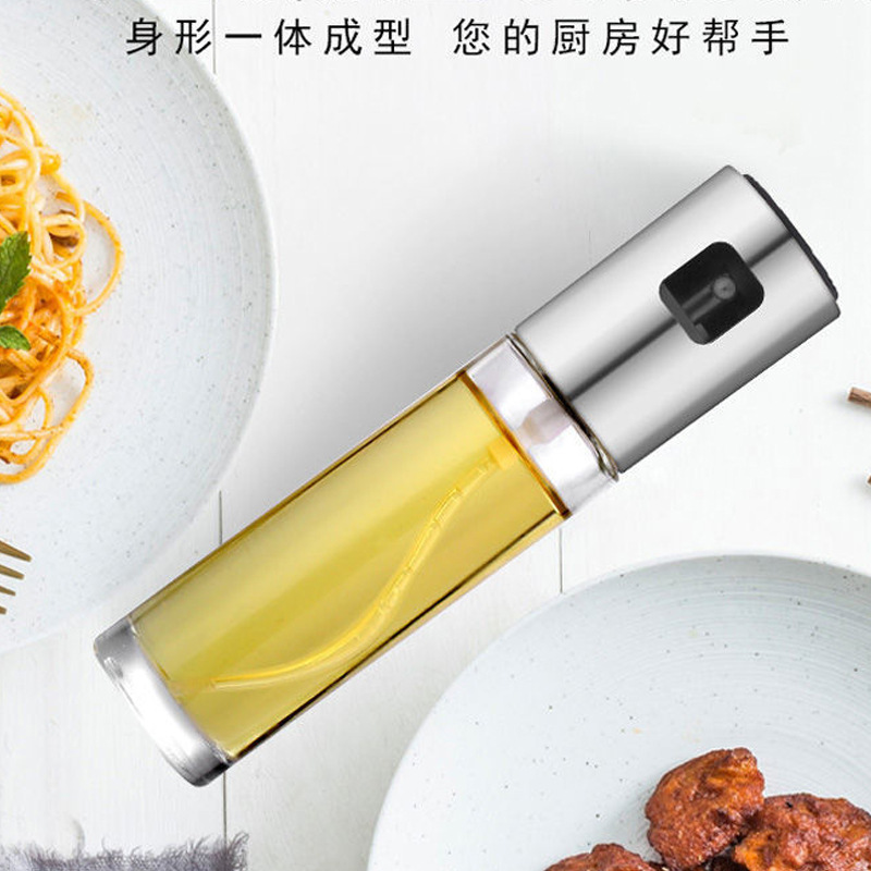 Oil Spray Bottle Barbecue Bottle Spray Household Oil Spray Tank Oil Spray Pot Kitchen Cooking Oil Bottle Glass Oil Pot