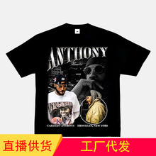 Anthony卡梅隆安东尼T恤篮球美式嘻哈短袖西海岸上衣vintage