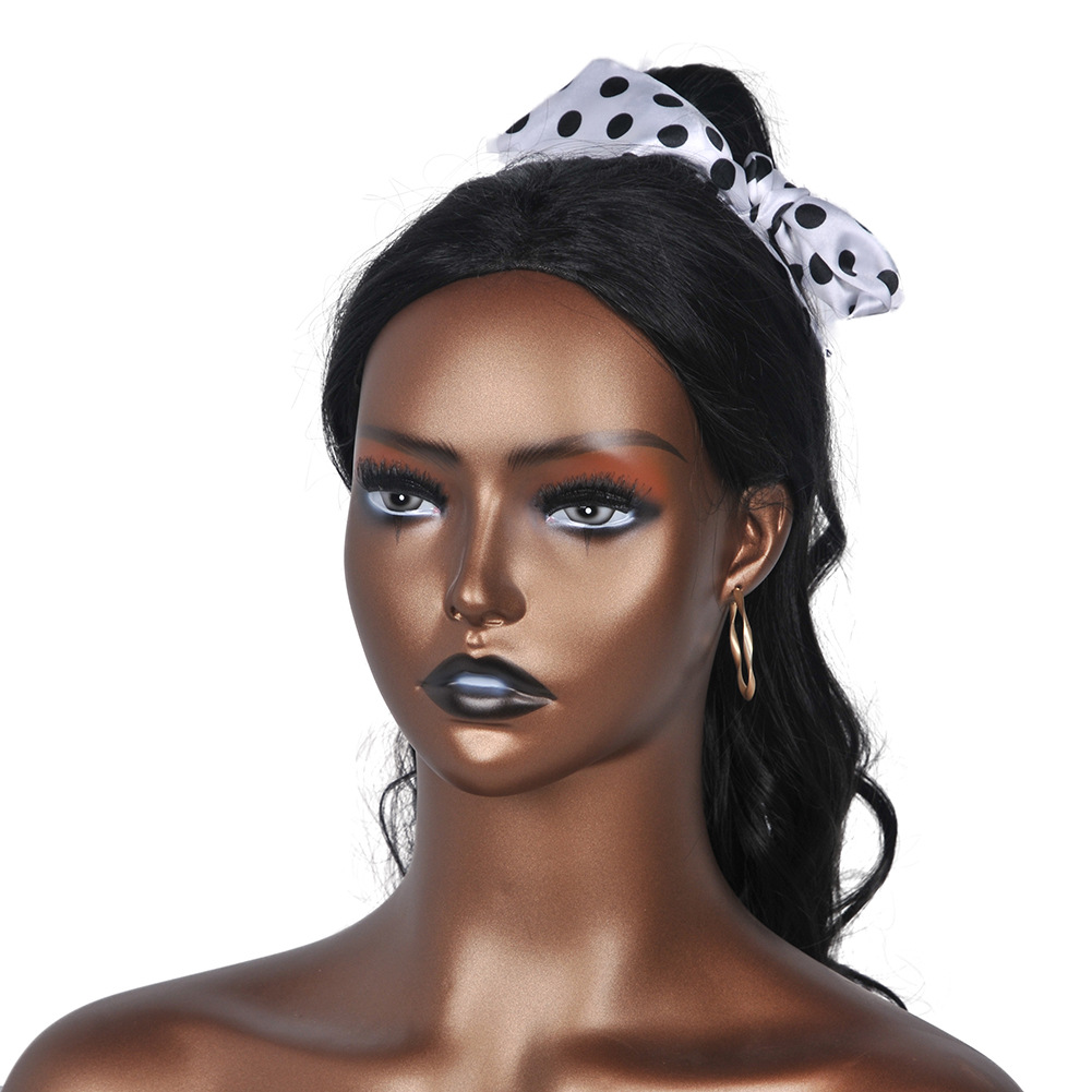 欧美模特头 假发头模 耳环项链展示头模道具支架半身女款模型头