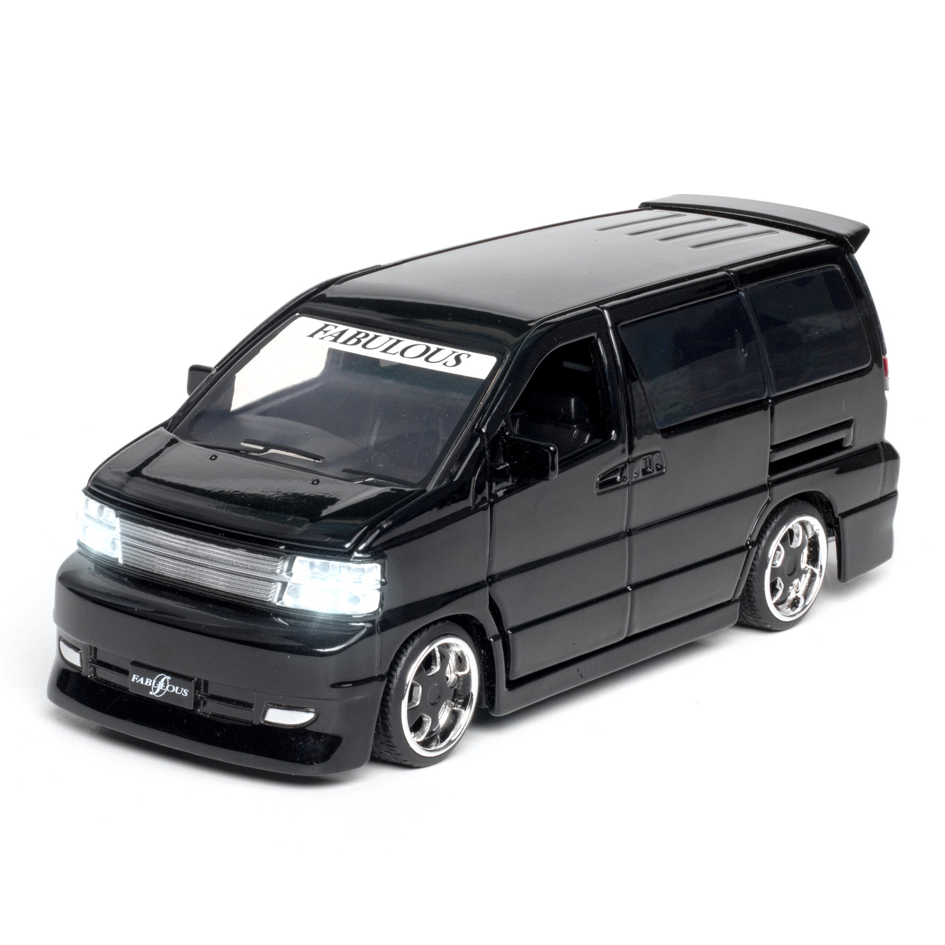 (盒装)仿真1比32日产尼桑君爵改装mpv面包合金保姆车模型抖音