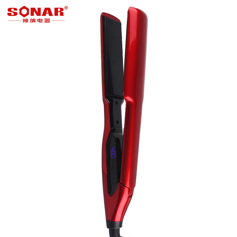 Sonar Splint Led LCD Hair Straightener Hairdressing Hair Straightener Women Hair Straightener Hair Straightener Cross-Border Straightening Board