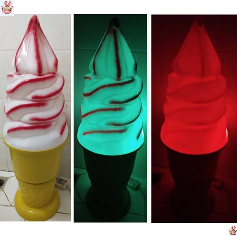 冰淇淋压花机模型仿真 道具 大 冰淇淋成型机外壳灯商用 口摆件
