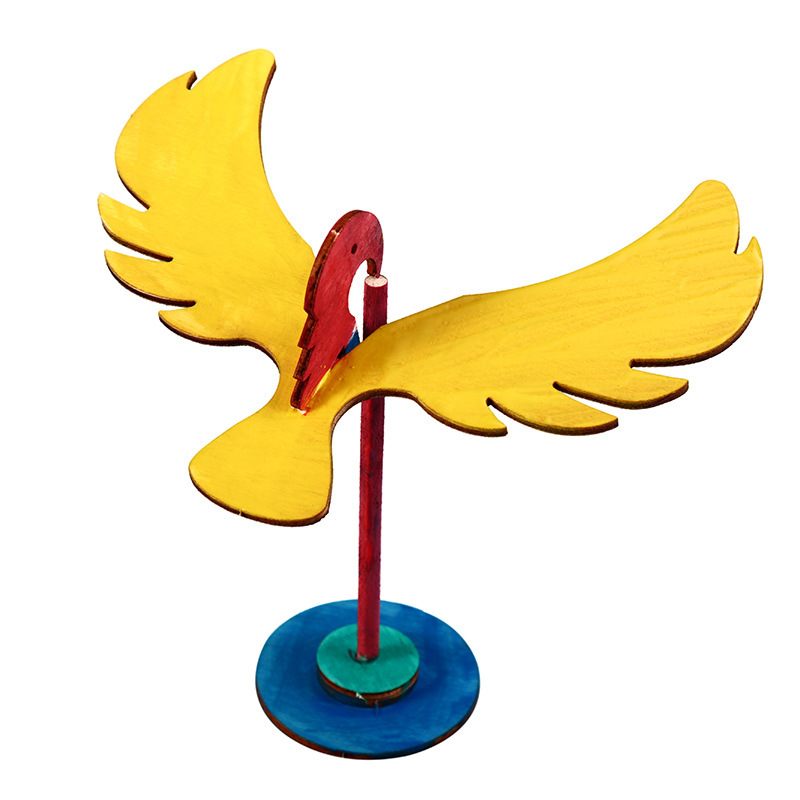 diy科技小制作小发明木制平衡鸟 学生实验玩教具材料科教玩具