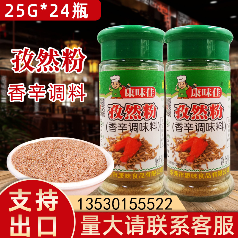 康味佳孜然粉25g*24瓶整箱小吃油炸烤鱼炸鸡餐饮商用支持外贸出口