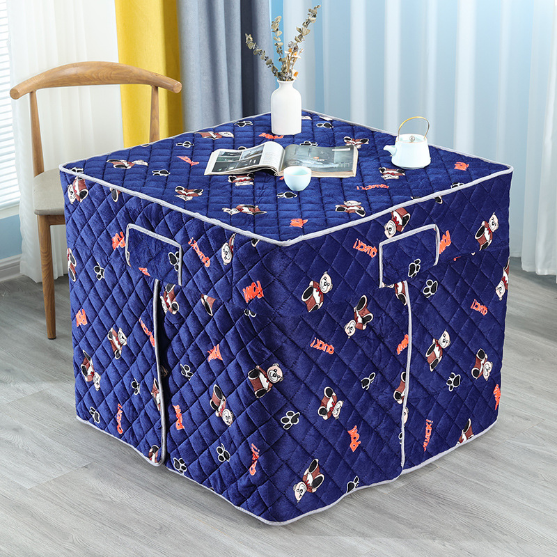 新款加厚烤火罩烤火炉罩正方形布罩取暖桌套电暖桌罩烤火桌子罩套