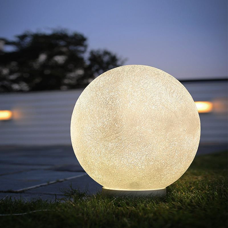 户外防水草坪灯月球灯景观庭院灯别墅花园布置室内装饰月亮发光球