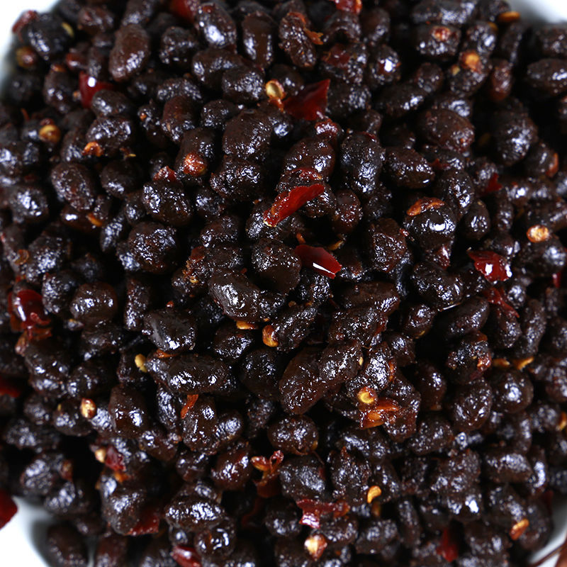 麻辣豆豉五香调味下饭菜农家自制开袋即食500g湖南特产