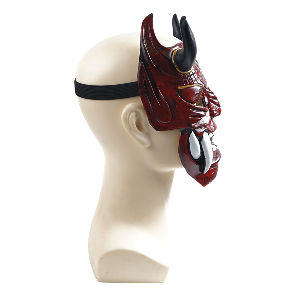 Factory in Stock Wholesale Party Ball Red Prajna Mask Halloween Cosplay Drama Japanese Latex Headgear