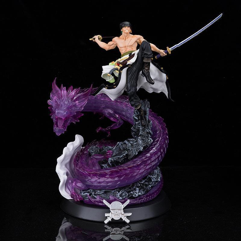 海贼王手办动漫龙狩gk紫龙索隆手办顶上决战索隆摆件模型玩具人偶