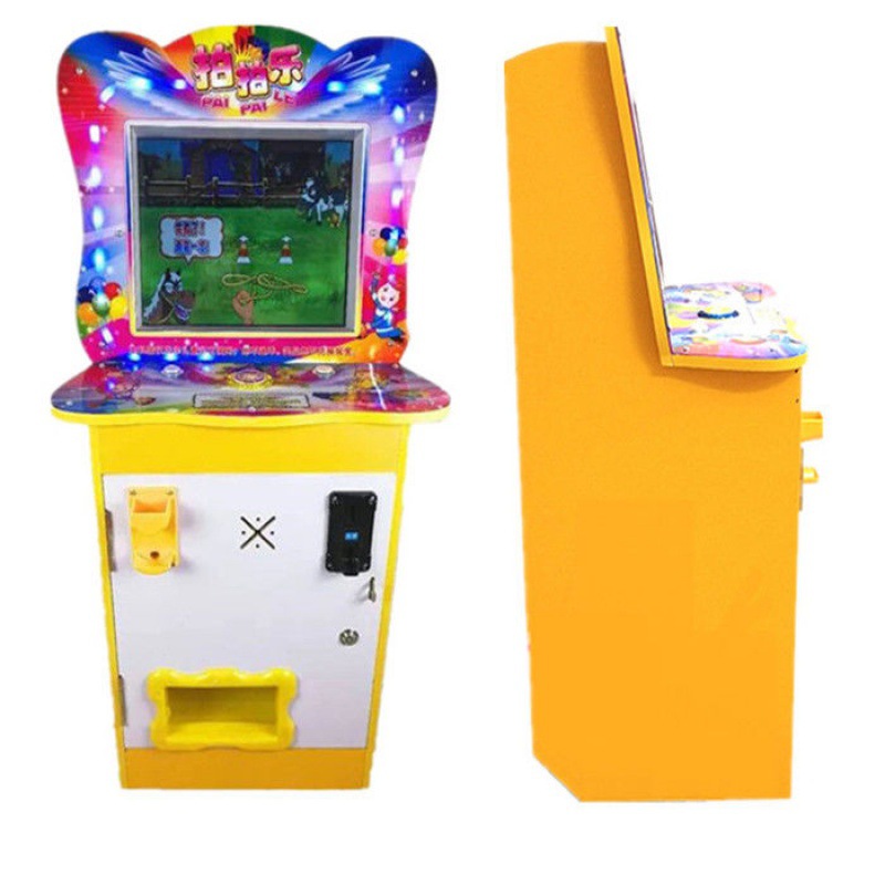 2019新款拍拍乐套牛机儿童弹珠机投币亲子乐园游戏机投退玻璃珠机