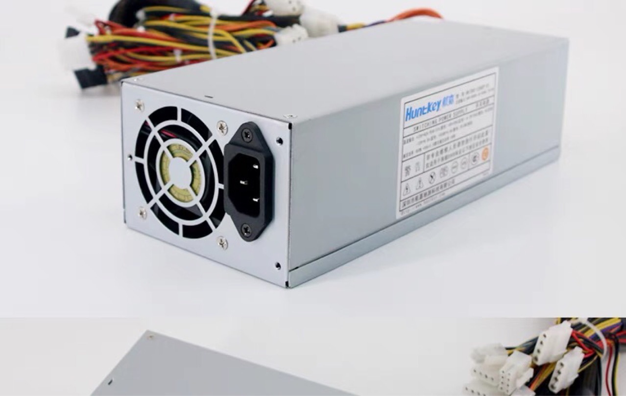 航嘉hk700-12uep 额定600w 服务器电源 12个 sata硬盘供电接口