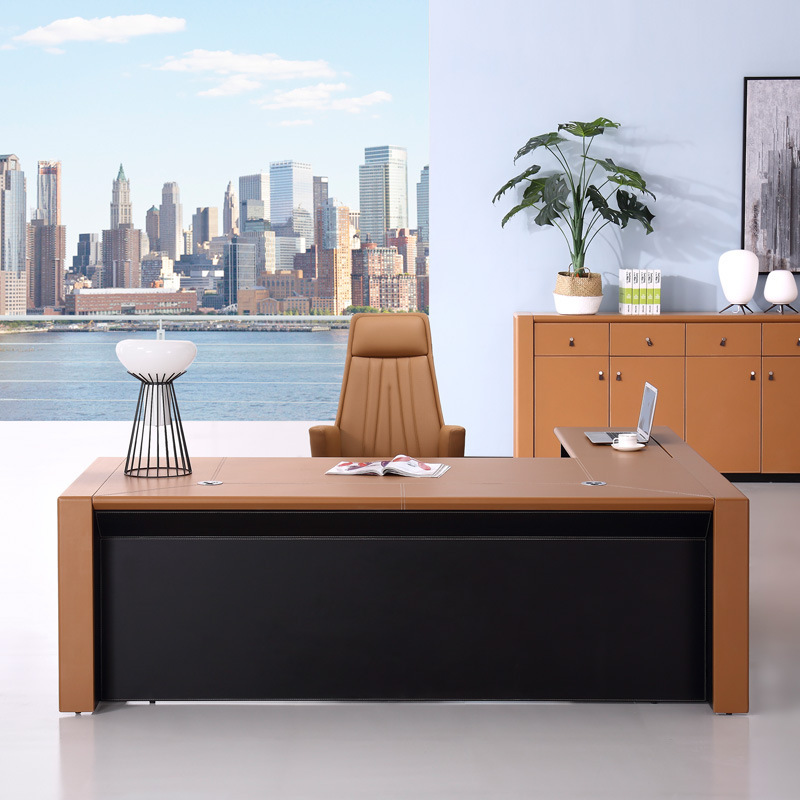 老板桌椅组合大班桌时尚现代经理主管总裁桌办公家具简约