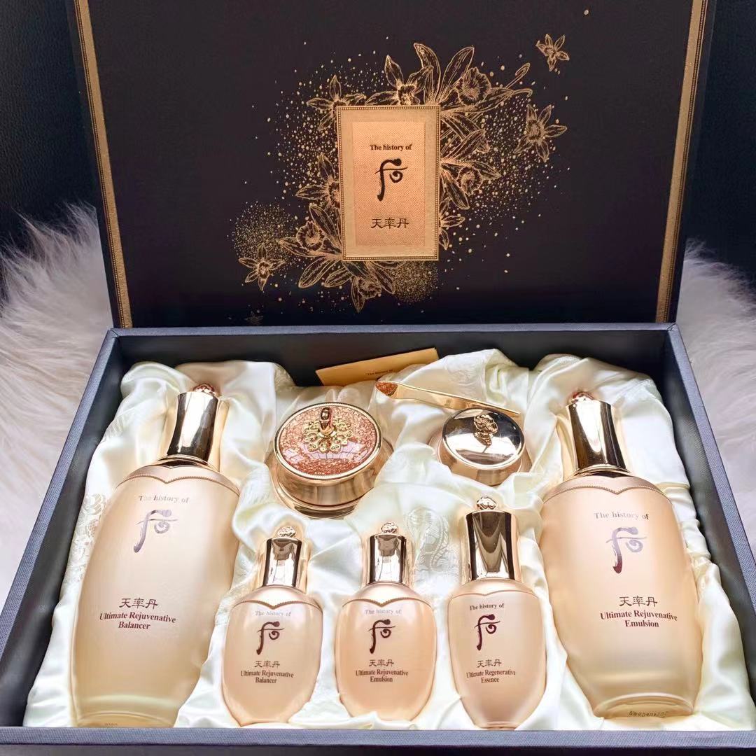 韩国whoo后天气丹天率丹套盒补水保湿滋润水乳霜护肤套装 贸易版