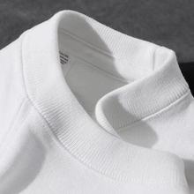 新疆棉 200g重磅白色圆领长袖T恤秋冬棉男女品质款纯色打底衫