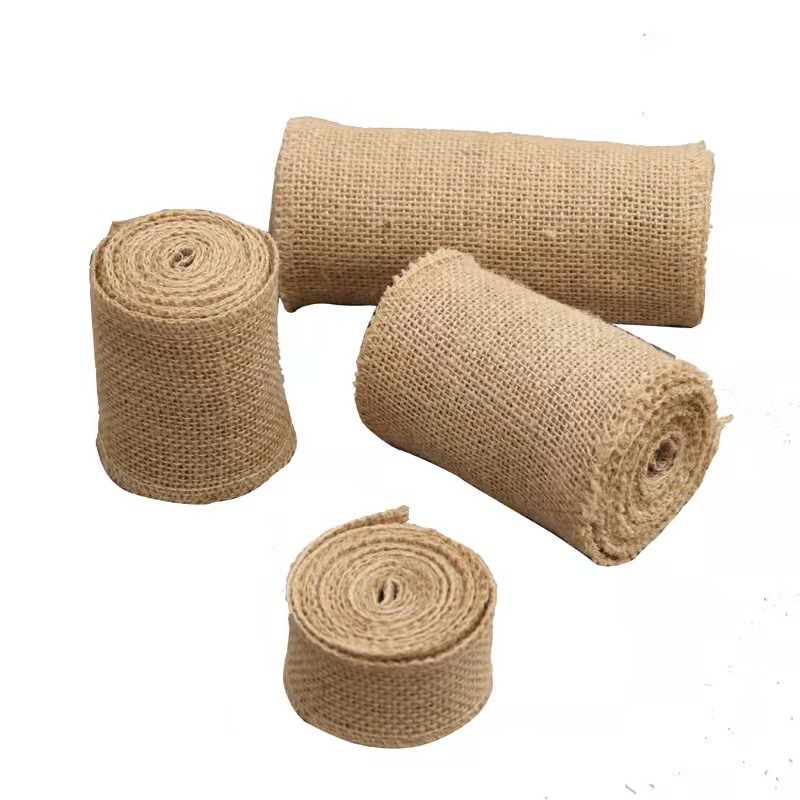 Factory in Stock Burlap Roll Hemp Woven DIY More than Burlap Roll Specifications Burlap Roll DIY Handmade Decorations Wholesale